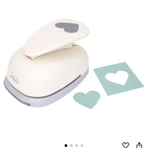 Cream and Gray Heart Punch